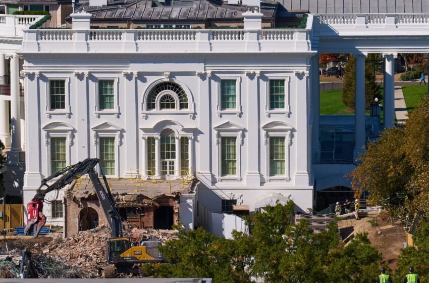 Un tribunal dictamina que Trump necesita el aval del Congreso para continuar con las obras del salón de baile en la Casa Blanca