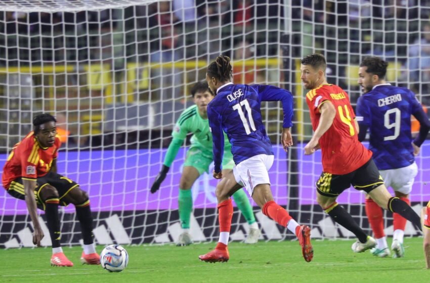  Olise desenreda un mal partido de Francia ante Bélgica
