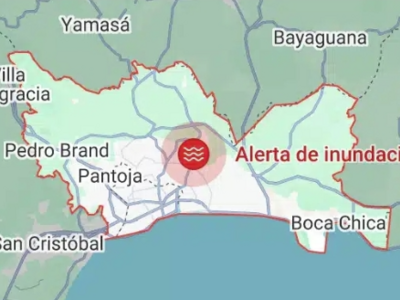  COE emite alerta de inundaciones para Santo Domingo por celulares