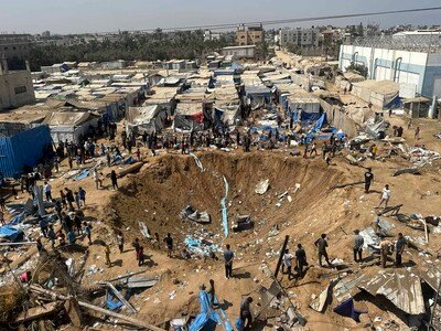  Dos muertos tras bombardeo en Gaza