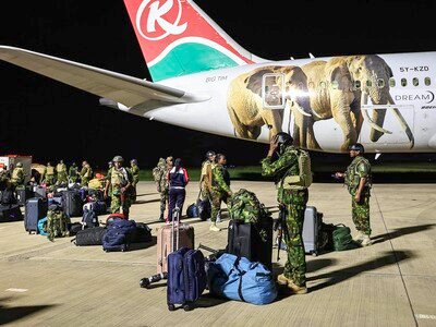  Regresan a Kenia 215 policías desplegados en la misión en Haití